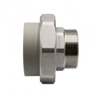 Муфта комб. разъемная, нар 63х2'' EVER® plast   СЕРЫЙ (Россия)