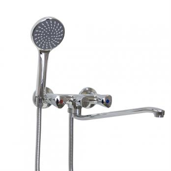 Смеситель для ванны и раковины 1/2 рез Казань КС 60106243 S-нос мет мах ЕВРО