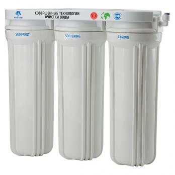 Фильтр под мойку 1/2'' трехступ хол. вода 10" UNICORN (FPS_3ST)умягчение(PS10 -5,FCST-10,FСB-10)