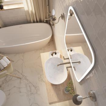 Зеркало MIXLINE "Стив" 700*680 (ШВ) сенсорный выключатель, светодиодная подсветка