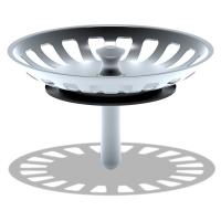 Решетка для выпуска 3 1/2" М305 АНИ пласт (глубина 40 мм)