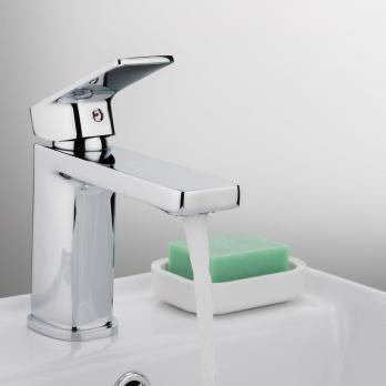 Смеситель для раковины 35к F1046 FRAP б/отв (литой, п/гайку, хром, латунь)