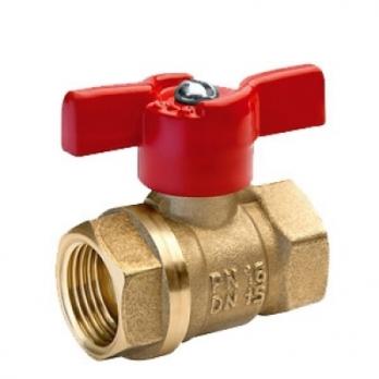 Кран шаровой 1'' вн/вн бабочка 11Б27п1 БАЗ Standart PN40