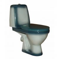 Унитаз-компакт "Премьер" зеленый (гориз, нижн, сид. полип., 2-кн.арм) (Rosa)