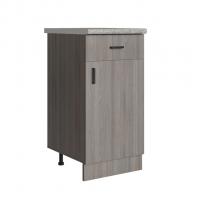 Стол разделочный 40 шимо/ясень светлый (1 ящик), столешница гранит пёстрый