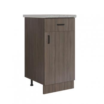 Стол разделочный 40 шимо/ясень темный (1 ящик), столешница гранит пёстрый