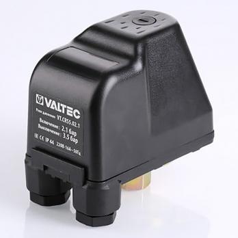 Реле давления CRS-5, 1/4'' нак гайка, преднастройка 2,1-3,5 бар VALTEC  VT.CRS5.02.1
