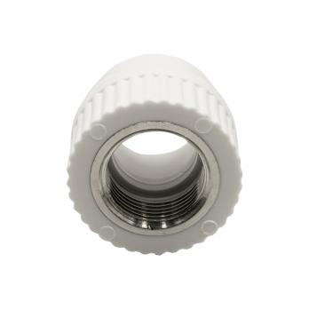 Муфта комб. вн 25х3/4'' EVER® plast БЕЛЫЙ (Россия)