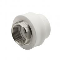 Муфта комб. вн 32х1'' под ключ EVER® plast БЕЛЫЙ (Россия)