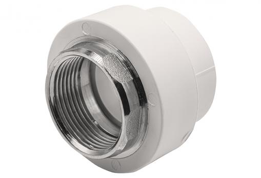 Муфта комб. вн 40х1 1/4'' под ключ EVER® plast БЕЛЫЙ (Россия)