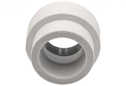 Муфта комб. вн 40х1 1/4'' под ключ EVER® plast БЕЛЫЙ (Россия)