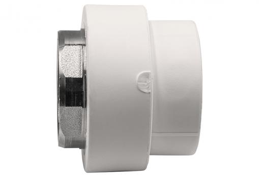 Муфта комб. вн 40х1 1/4'' под ключ EVER® plast БЕЛЫЙ (Россия)