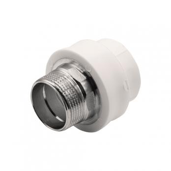 Муфта комб. нар 40х1 1/4'' под ключ EVER® plast БЕЛЫЙ (Россия)