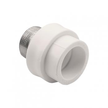 Муфта комб. нар 40х1 1/4'' под ключ EVER® plast БЕЛЫЙ (Россия)