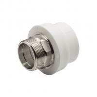 Муфта комб. нар 50х1 1/2'' под ключ EVER® plast БЕЛЫЙ (Россия)