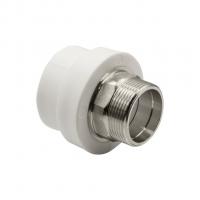 Муфта комб. нар 50х1 1/2'' под ключ EVER® plast БЕЛЫЙ (Россия)