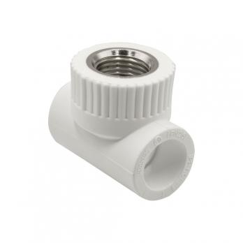 Тройник комб. вн 20х1/2''х20 EVER® plast БЕЛЫЙ (Россия)