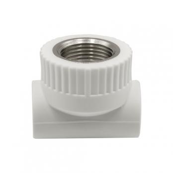 Тройник комб. вн 20х3/4''х20 EVER® plast  БЕЛЫЙ (Россия)