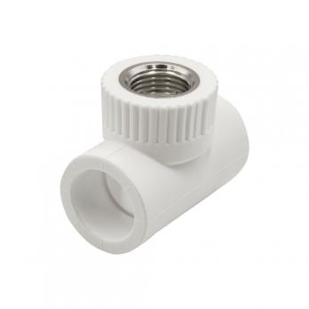 Тройник комб. вн 25х1/2''х25 EVER® plast  БЕЛЫЙ (Россия)