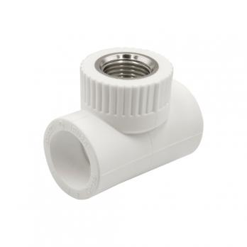 Тройник комб. вн 25х1/2''х25 EVER® plast  БЕЛЫЙ (Россия)