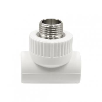 Тройник комб. нар 20х1/2''х20 EVER® plast БЕЛЫЙ (Россия)