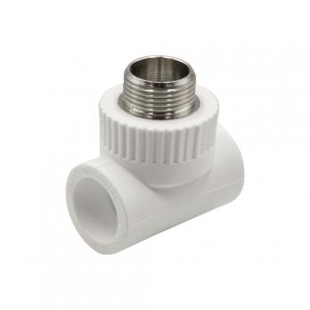 Тройник комб. нар 25х3/4''х25 EVER® plast БЕЛЫЙ (Россия)