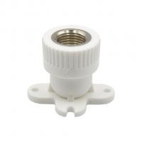 Уголок комб. вн 20х1/2'' с креплением EVER® plast  БЕЛЫЙ (Россия)