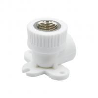 Уголок комб. вн 20х1/2'' с креплением EVER® plast  БЕЛЫЙ (Россия)