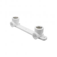 Уголок комб. вн 20х1/2'' с креплением двойной EVER® plast БЕЛЫЙ (Россия)