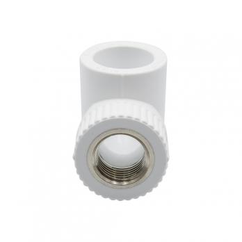 Уголок комб. вн 25х1/2'' EVER® plast  БЕЛЫЙ (Россия)