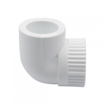 Уголок комб. вн 25х1/2'' EVER® plast  БЕЛЫЙ (Россия)