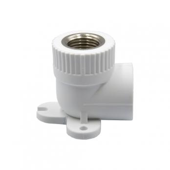 Уголок комб. вн 25х1/2'' с креплением EVER® plast БЕЛЫЙ (Россия)