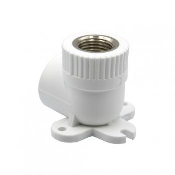 Уголок комб. вн 25х1/2'' с креплением EVER® plast БЕЛЫЙ (Россия)