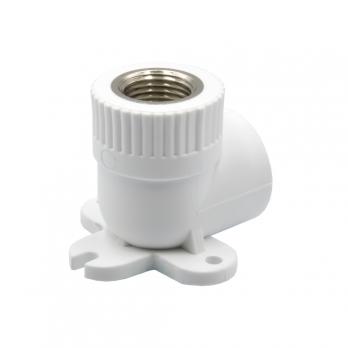 Уголок комб. вн 25х1/2'' с креплением EVER® plast БЕЛЫЙ (Россия)