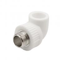 Уголок комб. нар 20х1/2'' EVER® plast  БЕЛЫЙ (Россия)