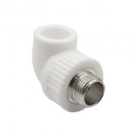 Уголок комб. нар 20х1/2'' EVER® plast  БЕЛЫЙ (Россия)