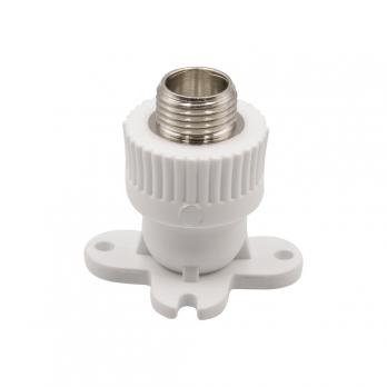 Уголок комб. нар 20х1/2'' с креплением EVER® plast БЕЛЫЙ (Россия)