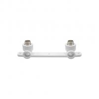 Уголок комб. нар 20х1/2'' с креплением двойной EVER® plast БЕЛЫЙ (Россия)