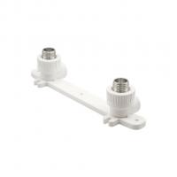 Уголок комб. нар 20х1/2'' с креплением двойной EVER® plast БЕЛЫЙ (Россия)