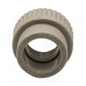 Муфта комб. вн 32х1'' EVER® plast  СЕРЫЙ (Россия)