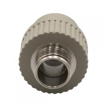 Муфта комб. нар 20х1/2'' EVER® plast   СЕРЫЙ (Россия)