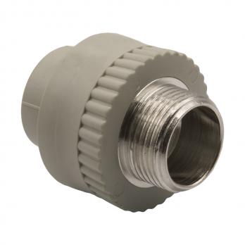 Муфта комб. нар 20х3/4'' EVER® plast  СЕРЫЙ (Россия)