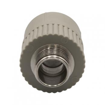 Муфта комб. нар 25х1/2'' EVER® plast   СЕРЫЙ (Россия)