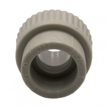 Муфта комб. нар 32х1'' EVER® plast  СЕРЫЙ (Россия)