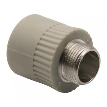 Муфта комб. нар 32х3/4'' EVER® plast  СЕРЫЙ (Россия)