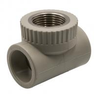 Тройник комб. вн 32х1''х32 EVER® plast  СЕРЫЙ (Россия)