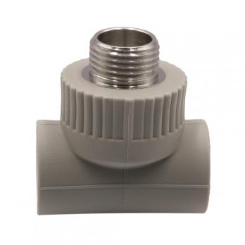 Тройник комб. нар 20х1/2''х20 EVER® plast  СЕРЫЙ (Россия)