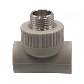 Тройник комб. нар 20х1/2''х20 EVER® plast  СЕРЫЙ (Россия)