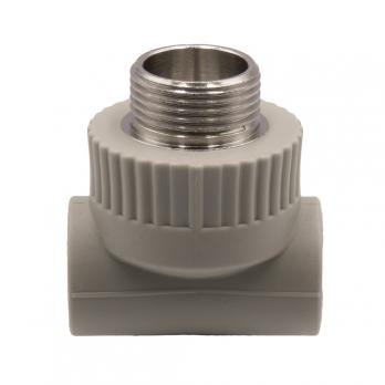 Тройник комб. нар 20х3/4''х20 EVER® plast СЕРЫЙ (Россия)