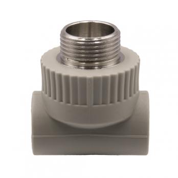 Тройник комб. нар 20х3/4''х20 EVER® plast СЕРЫЙ (Россия)